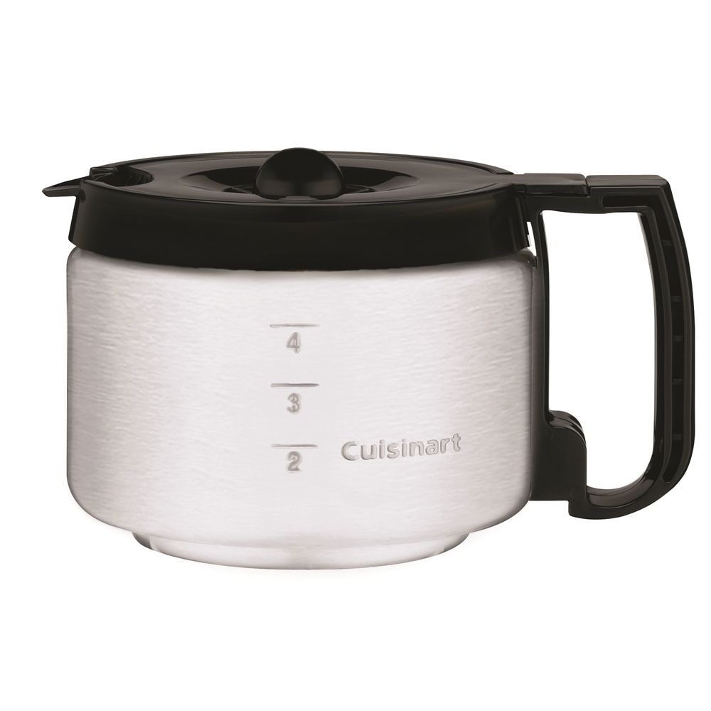 Cuisinart® 4-Cup Replacement Carafe, Stainless Steel/Black